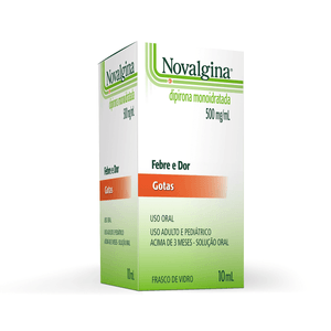 Novalgina 500mg/mL Solução Oral (Gotas) - Frasco com 10 mL