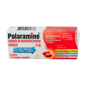 Polaramine 6mg - 12 Comprimidos Revestidos