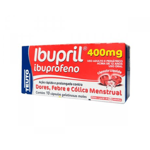 Ibupril 400mg - 10 Cápsulas Moles