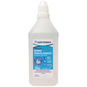 Soro fisiológico 0,9% ADV 250ml