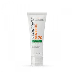 Protetor solar facial FPS70 Neostrata Minesol Oil Control gel toque seco 40g