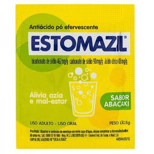 Estomazil 438MG/G + 462MG/G + 90MG/G Pó Efervescente Sabor Abacaxi - Envelope com 5 g