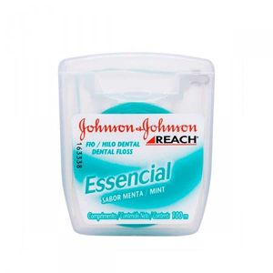 Fio Dental Johnson's Reach Essencial Sabor Menta Com 100 Metros