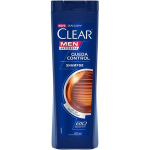 Clear Men Queda Control Shampoo Anticaspa e Antiqueda 400mL