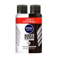 Desodorante Masculino Nivea Men Invisible For Black And White Aerosol Com 2 Unidades de 150ml