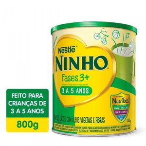 Ninho Fases 3+ Composto Lácteo   Lata com 800g