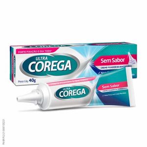 Creme Fixador de Dentadura Corega Ultra Sem Sabor 40g