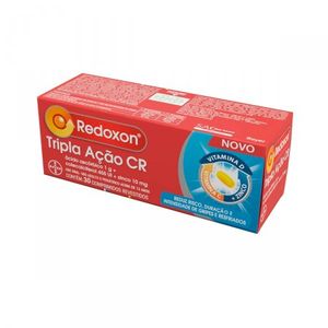 Redoxon Tripla Acao 1000MG + 455UI + 10MG Comprimido revestido - Caixa com 30 Comprimidos