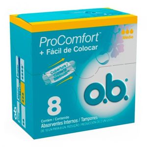 Absorvente Interno Ob Procomfort Medio 8 Unidades