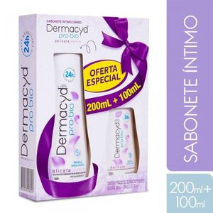 Sabonete Intimo Dermacyd Pro Bio Delicta Jasmim líquido, 1 unidade com 200mL + 1,99 leve 100mL