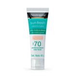 Protetor Solar Facial FPS70 Neutrogena Sun Fresh Derm Care Cor Clara 40G