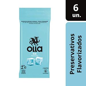 PRESERVATIVO OLLA SENSITIVE BOLSO, ICE, 6 UNIDADES