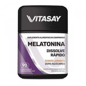 Melatonina 0,21Mg Vitasay Laranja Com 90 Comprimidos