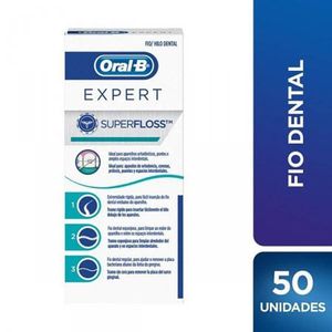 Fio Dental Oral-B Super Floss 50 Unidades 50 unidades