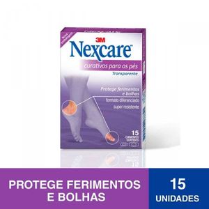 Curativo Para Os Pes Nexcare 15 Unidades