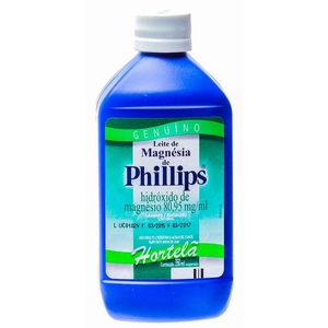 Phillips Leite de Magnésia Sabor Hortelã Suspensão Oral 350mL