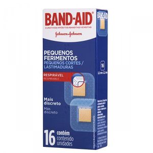 Curativos Band-Aid Pequenos Ferimentos Com 16 Unidades com 16 unidades