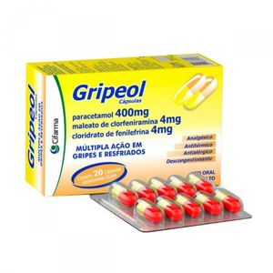 Gripeol 400MG/ML + 4MG/ML + 4MG/ML Cápsula gelatinosa dura - 20 Cápsulas