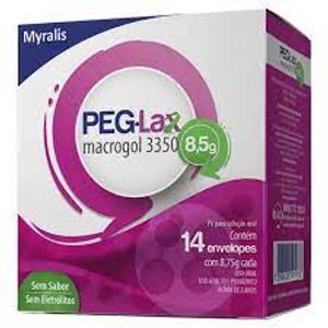 Peg-Lax 8,5g Em Pó Sem Sabor Com 14 Envelopes