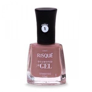 Esmalte Risque Diamond Gel Espumante Rose