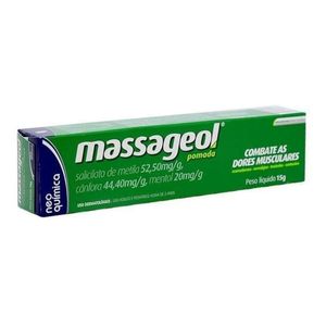 Massageol 44.4MG/G + 20MG/G + 52.5MG/G Pomada dermatológica - Bisnaga com 15 g