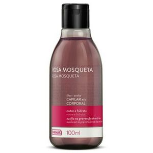 Oleo Capilar e Corporal Farmax rosa mosqueta com 100mL