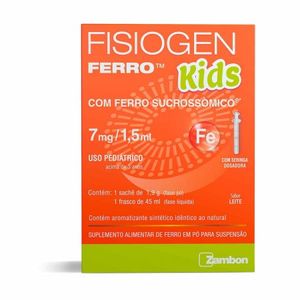 Fisiogen Ferro Kids Suspensão 45mL