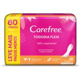 Protetor Diario Carefree Tododia Flexi com 80 unidades (leve 80, pague 60)