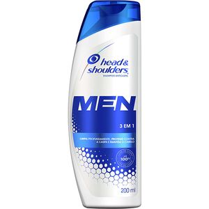 Shampoo Head & Shoulders Men 3 Em 1 com 200mL