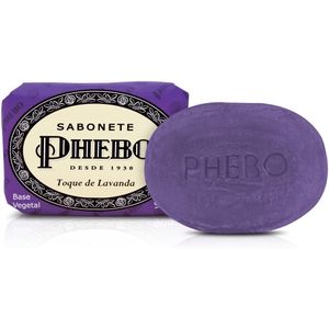 Sabonete Phebo Tradicional toque de lavanda, barra, 1 unidade com 90g