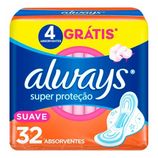 Absorvente Always Super Protecao Suave, Com Abas Com Abas, 32 Unidades