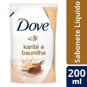 Sabonete Dove Delicious Care Karite e Baunilha Refil Liquido Com 1 Unidade de 200ml