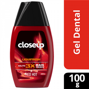 Gel Dental Red Hot Closeup Liquifresh Frasco 100G