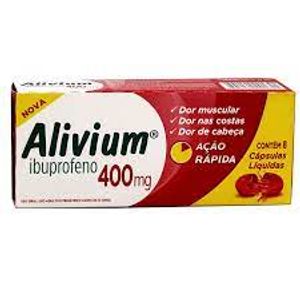 Alivium 400mg - 8 Capsulas Gelatinosas Moles