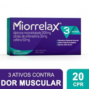 Miorrelax 300 + 50 + 35mg - 20 Comprimidos