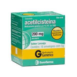 Acetilcisteina 600mg - 16 Envelopes de 5g