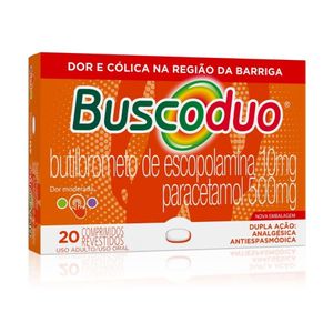 Buscoduo 10mg + 500mg - Caixa com 20 Comprimidos Revestidos