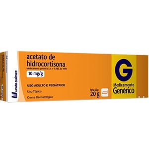 Acetato de Hidrocortisona 10mg/g - 1 Creme Dermatológico