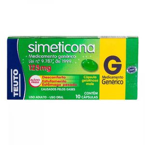 Simeticona 125mg   10 Cápsulas Moles