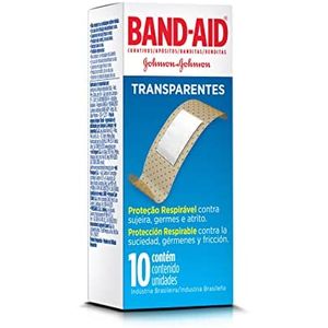 Curativos Band-Aid Transparente transparente, 10 unidades