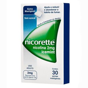 Nicorette 2MG Goma - Caixa com 30 Gomas