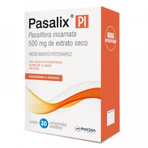 Pasalix PI 500MG Comprimido revestido   Caixa com 30 Comprimidos