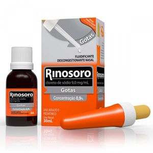 RINOSORO 9 + 9MG/ML SOLUÇÃO NASAL   Frasco com 30 mL