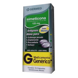 Dimeticona 125MG Cápsula mole - 10 Cápsulas