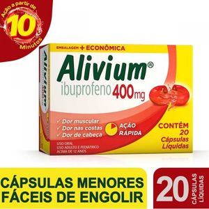 Alivium 400MG Cápsula mole - Caixa com 20 Cápsulas