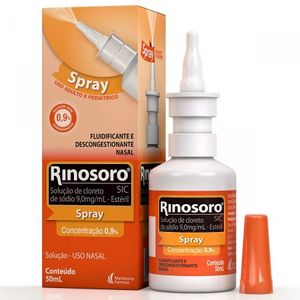 Rinosoro Sic Adulto e Pediátrico Spray 9mg/ml Solução Nasal   Frasco Com 50ml