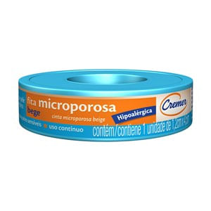 Fita Microporosa 1.2cm X 4.5m Branca Cremer