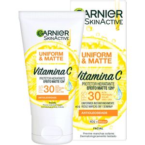 Garnier Skinactive Uniform E Matte Vitamina C FPS30 Creme 40G