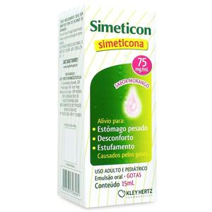 Simeticon 75mg, frasco gotejador com 15mL de solução de uso oral