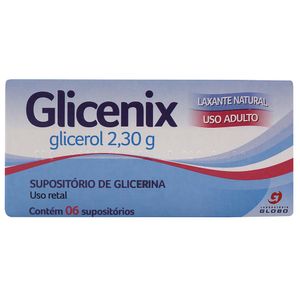 Glicenix 6 Supositórios de Glicerina